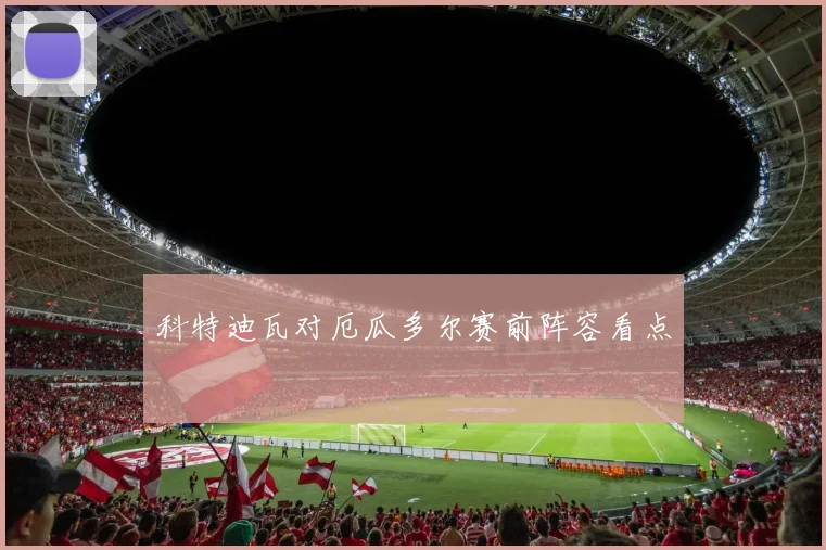 科特迪瓦对厄瓜多尔赛前阵容看点