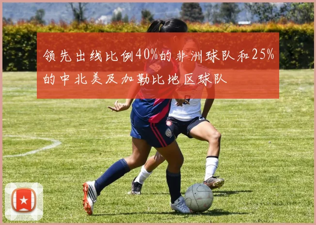 领先出线比例40%的非洲球队和25%的中北美及加勒比地区球队